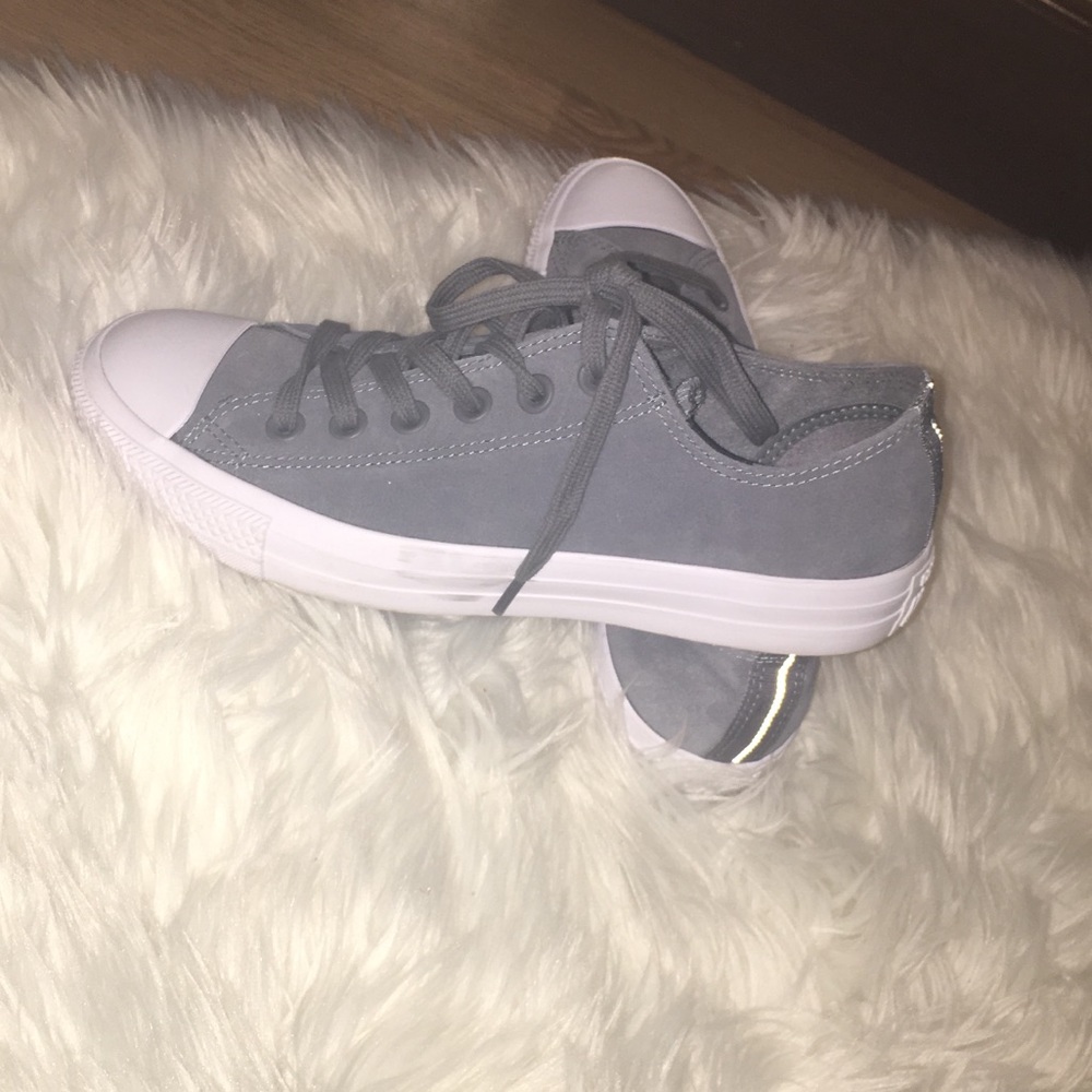 Grey suede Converse
